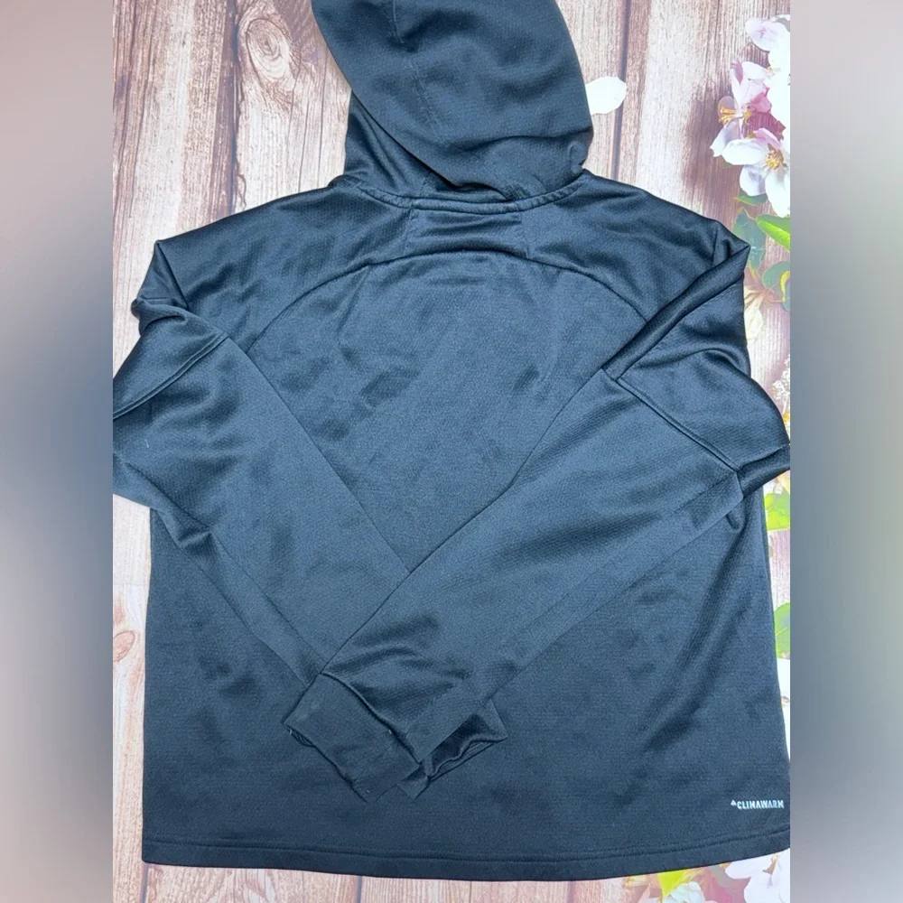 Adidas Women’s Charcoal/Black Hoodie - Picture 2 of 3